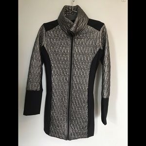 Anatomie Silver Puffer Jacket, Rochelle, Small